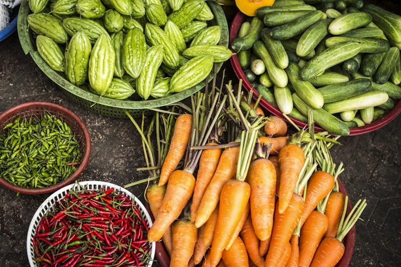 Urban farm produce harvest